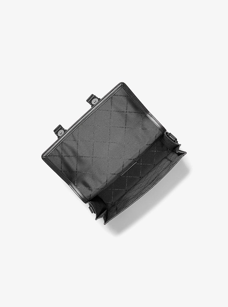 Michael Kors Cooper Signature Logo Trunk Crossbody Bag Black