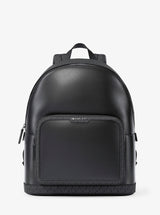 Michael Kors Cooper Medium Pebbled Leather and Signature Logo Commuter Backpack Black