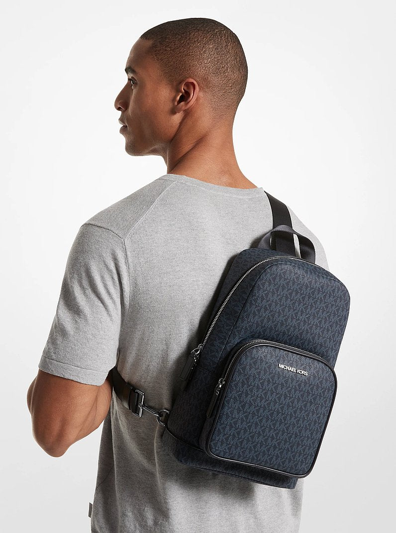 Michael Kors Cooper Logo Sling Pack Admrl-Plblue