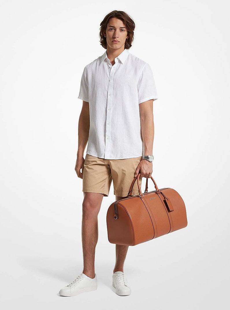 Michael Kors Cooper Pebbled Leather Duffel Bag Luggage