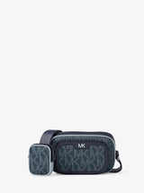 Michael Kors Cooper Small Signature Logo Camera Crossbody Bag With Pouch Admirl Multi