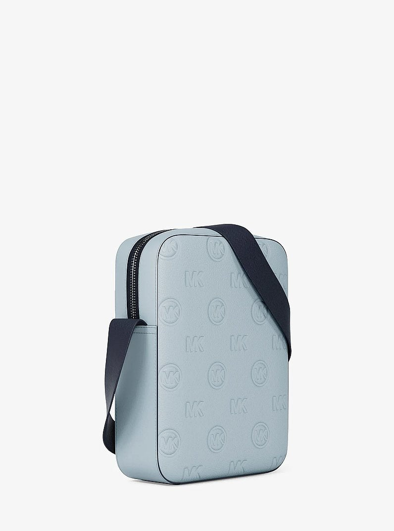 Michael Kors Cooper Logo Debossed Flight Bag Pale Ocean