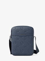 Michael Kors Cooper Logo Debossed Flight Bag Navy