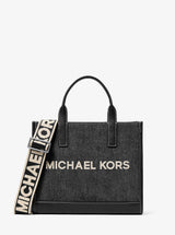 Michael Kors Cooper Denim Convertible Crossbody Bag Black Wash