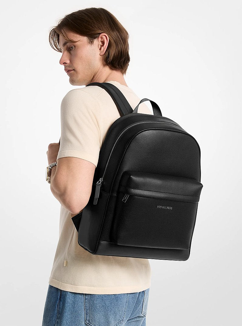 Michael Kors Pacey Leather Backpack Black