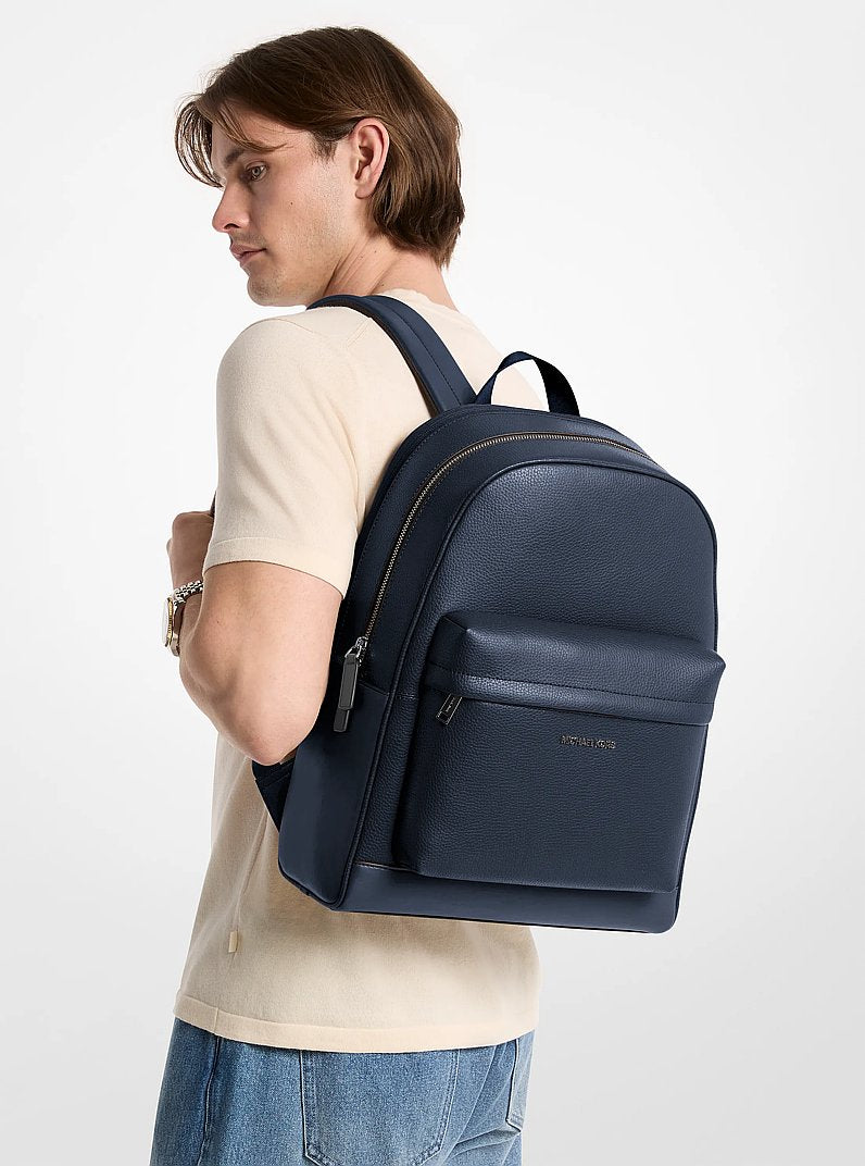 Michael Kors Pacey Leather Backpack Navy