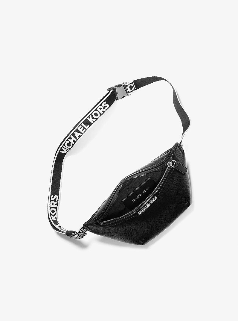 Michael Kors Cooper Small Leather Sling Pack Black