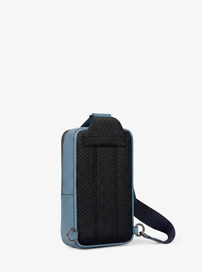 Michael Kors Cooper Medium Suede Sling Pack Denim