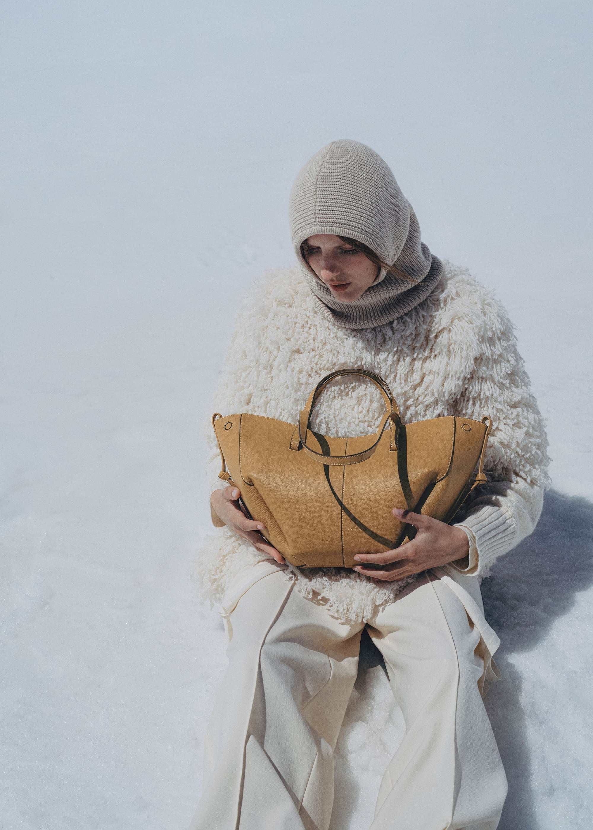 Polene Cyme Mini Textured Ocher