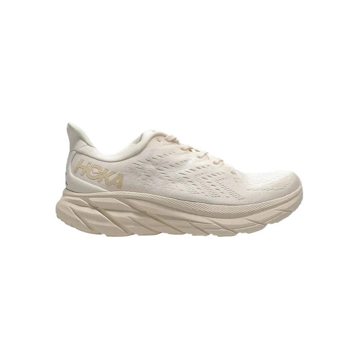 Hoka Wmns Clifton 8 Wide 'Eggnog Shifting Sand'