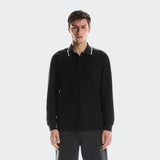 On Courtside Long-T Polo Black
