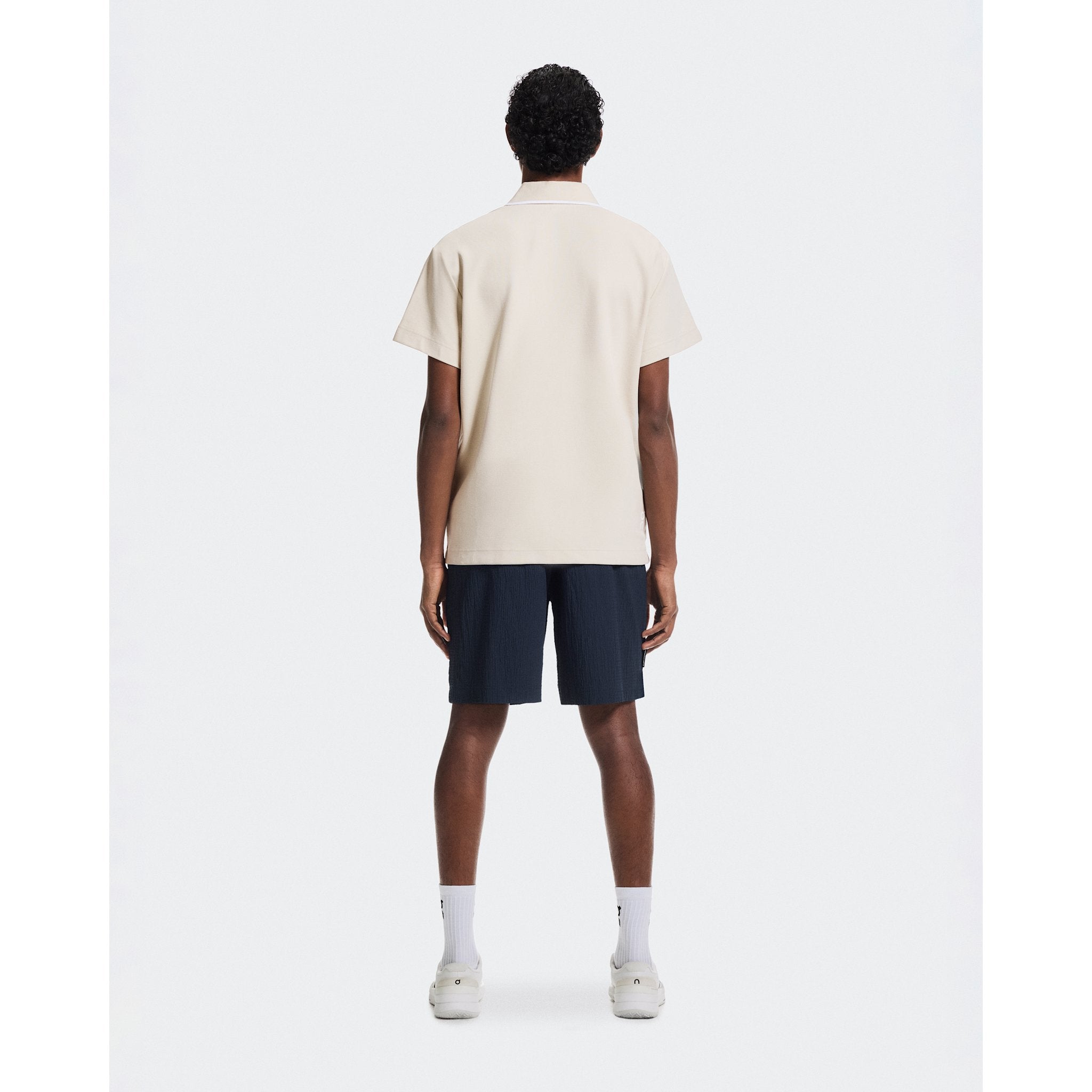 On Courtside Polo Sand | White