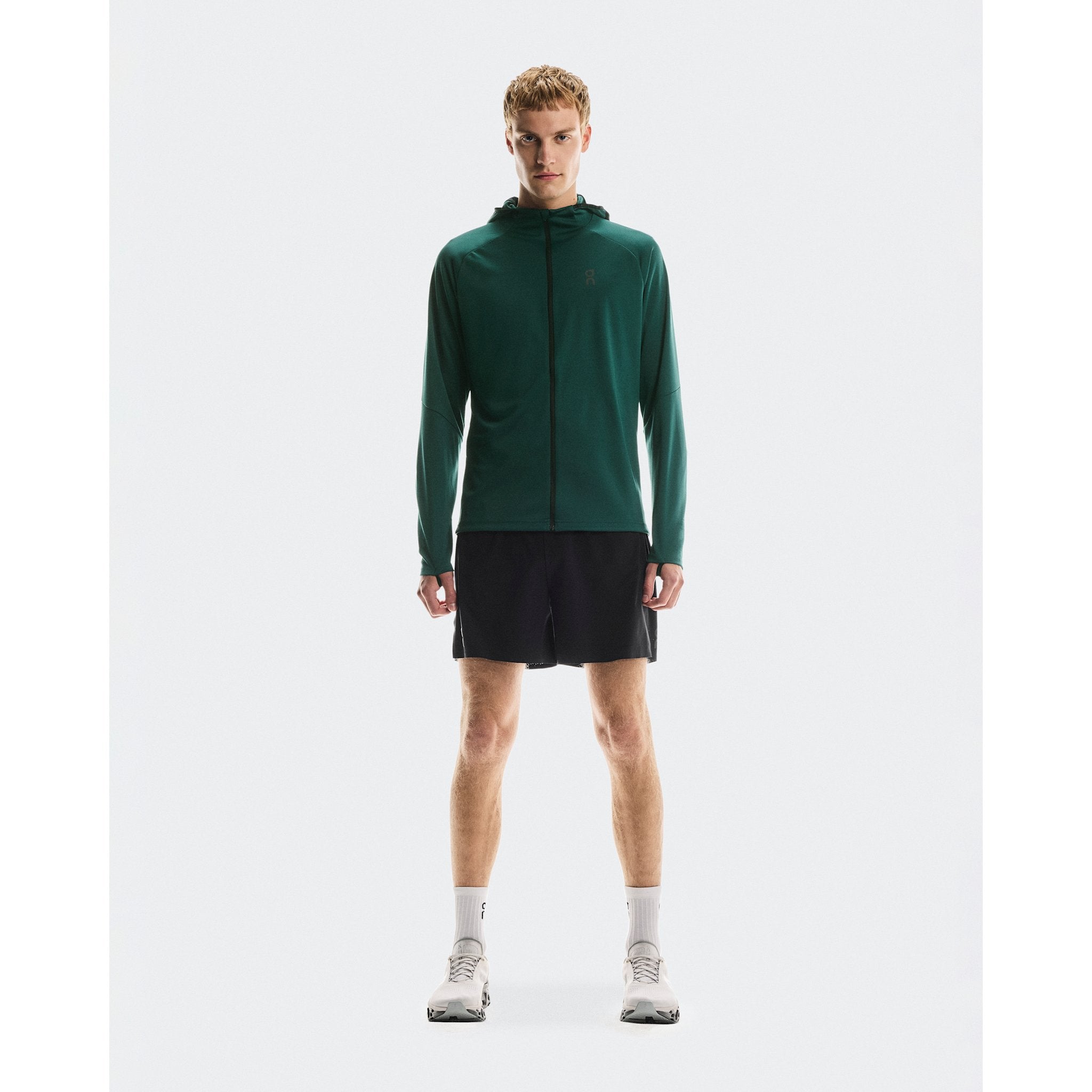 On Climate Zip Hoodie Spirulina