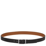 Longchamp Le Foulonné Men's belt Black/Caramel