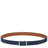 Longchamp Le Foulonné Men's belt Navy/Caramel