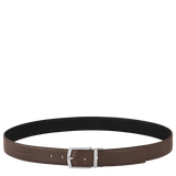 Longchamp Le Foulonné Men's belt Mocha/Black