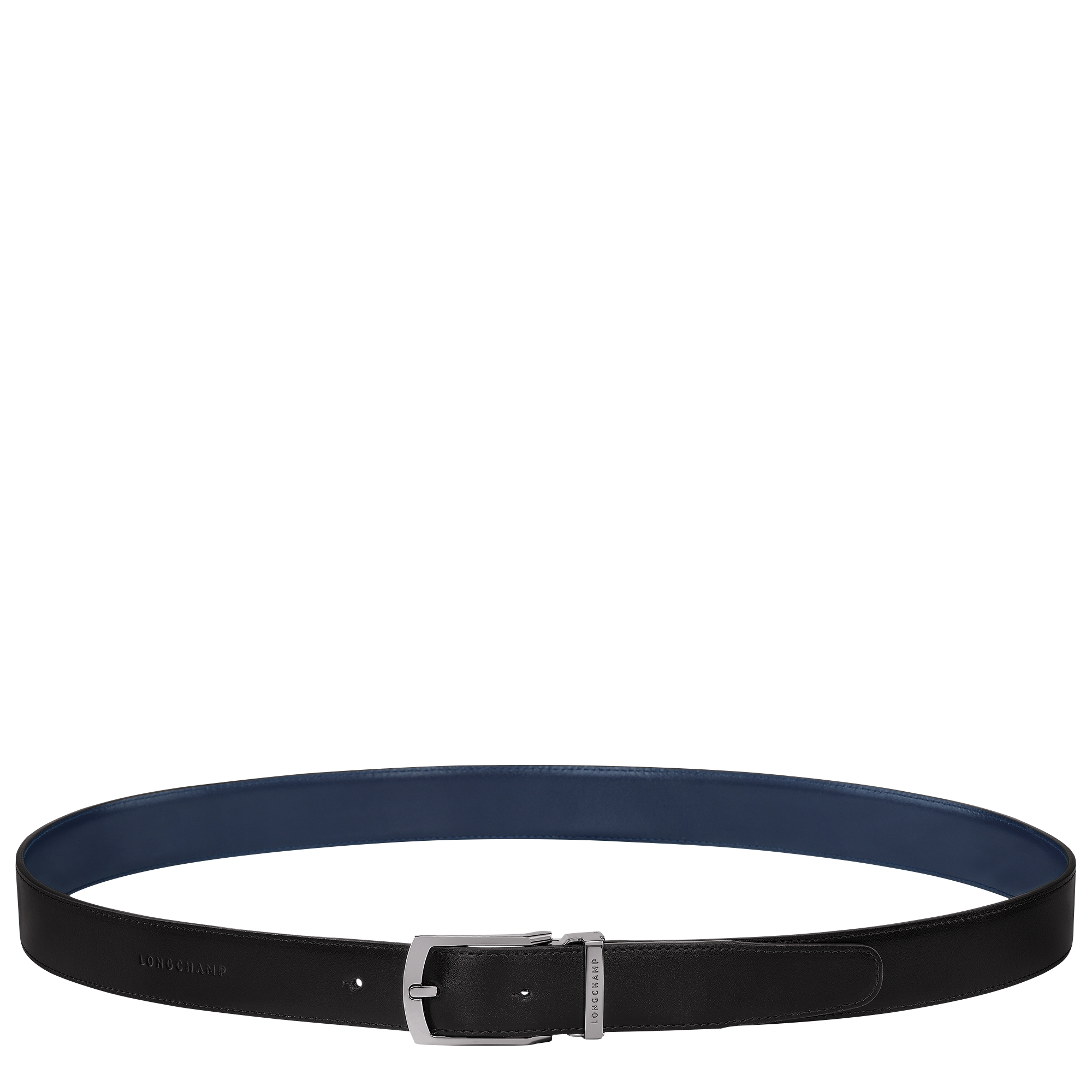 Longchamp Delta Box Men's belt Black/Navy