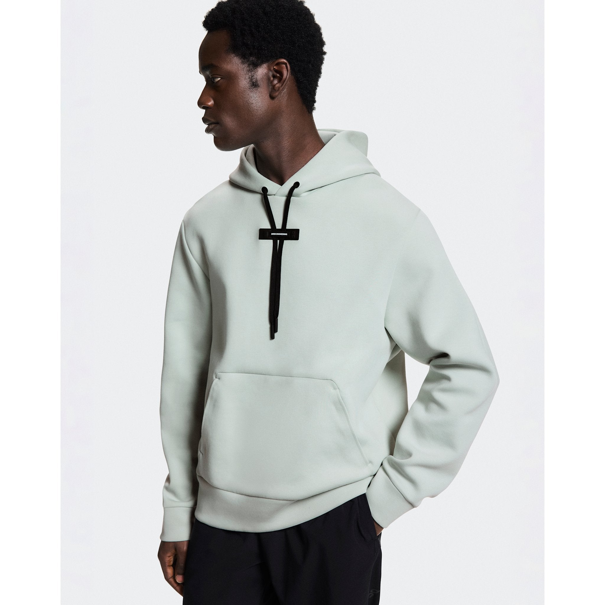 On Focus Tech Hoodie Mineral