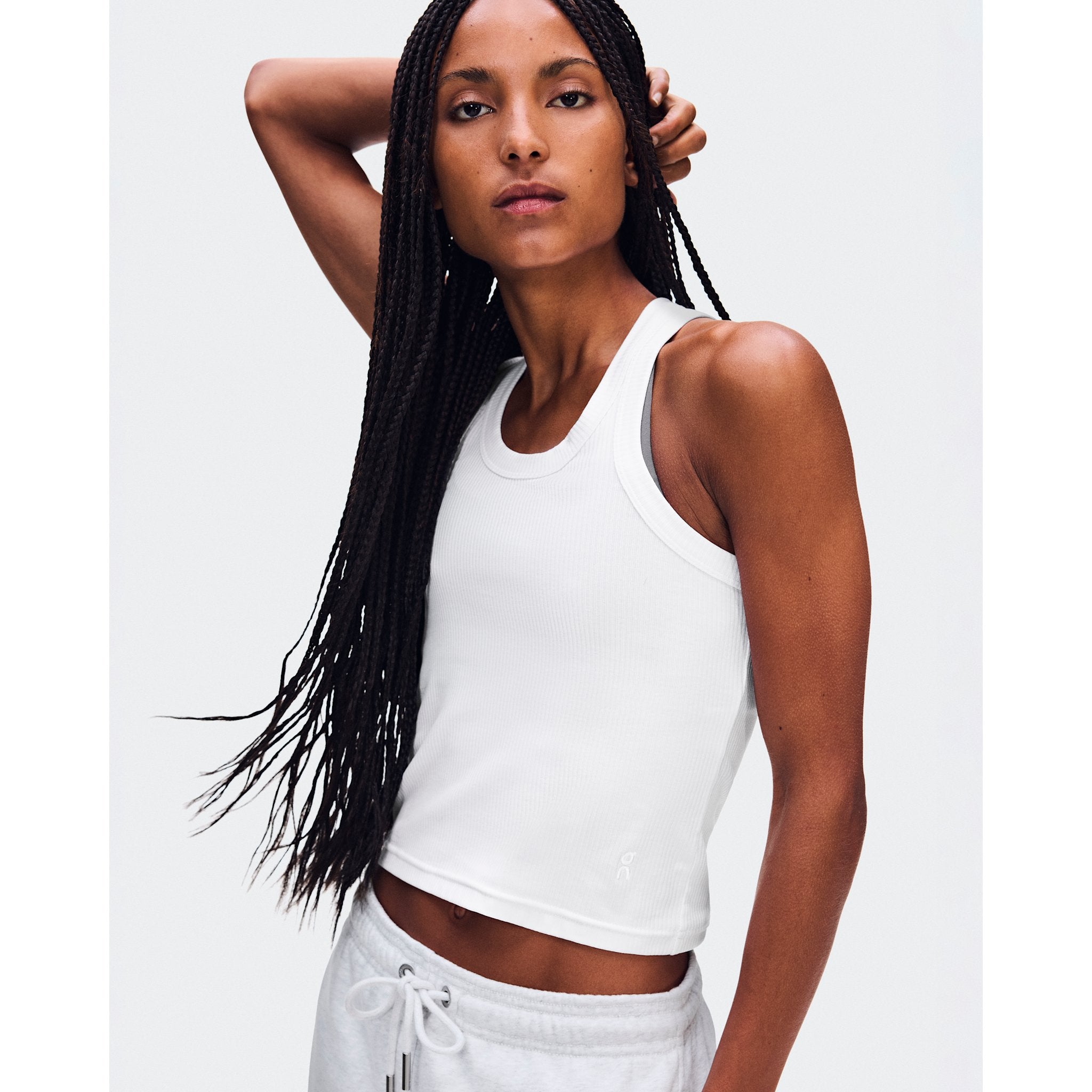 On All-Day Ribbed Tank White