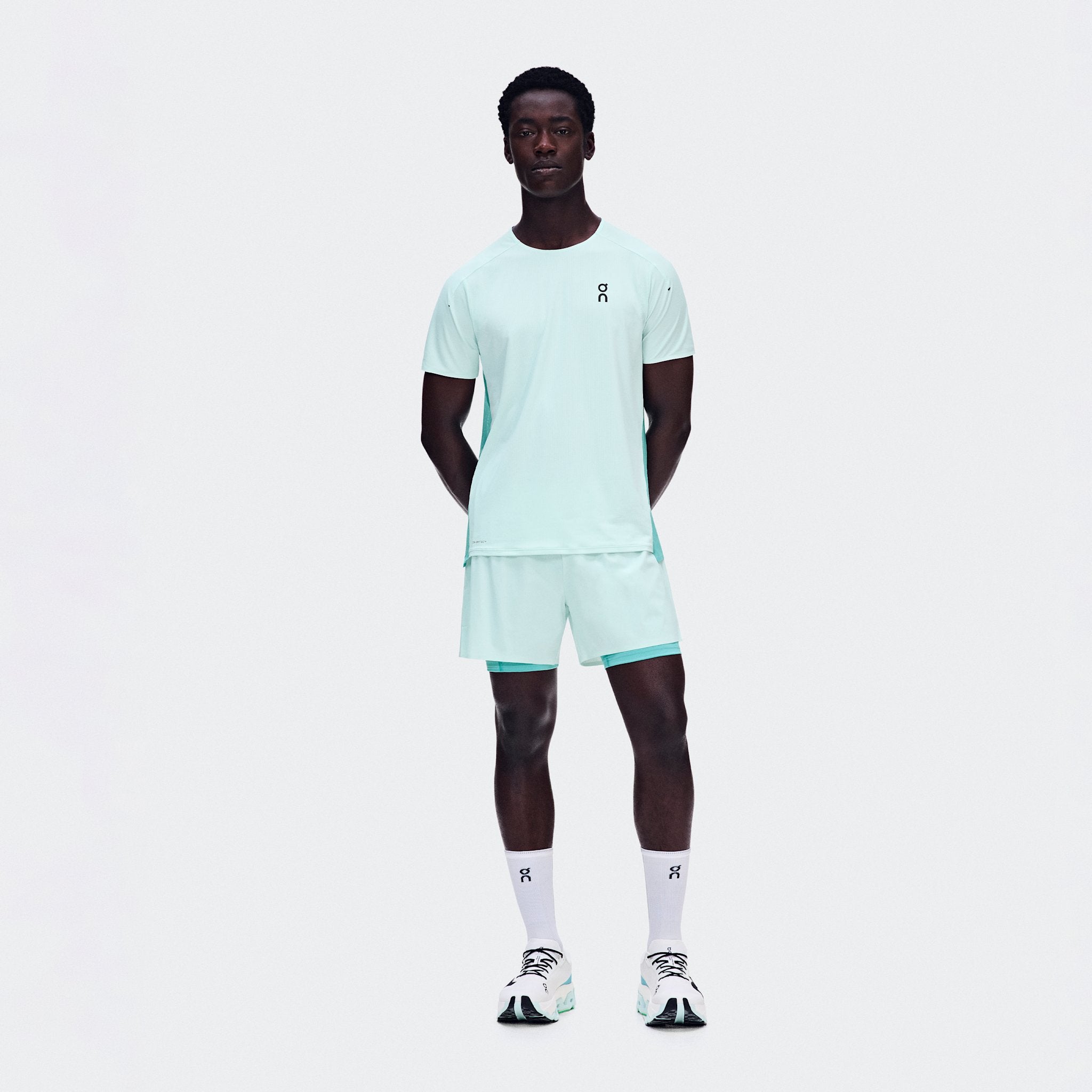 On 5" Performance 2/1 Shorts Flurry | Aquamarine