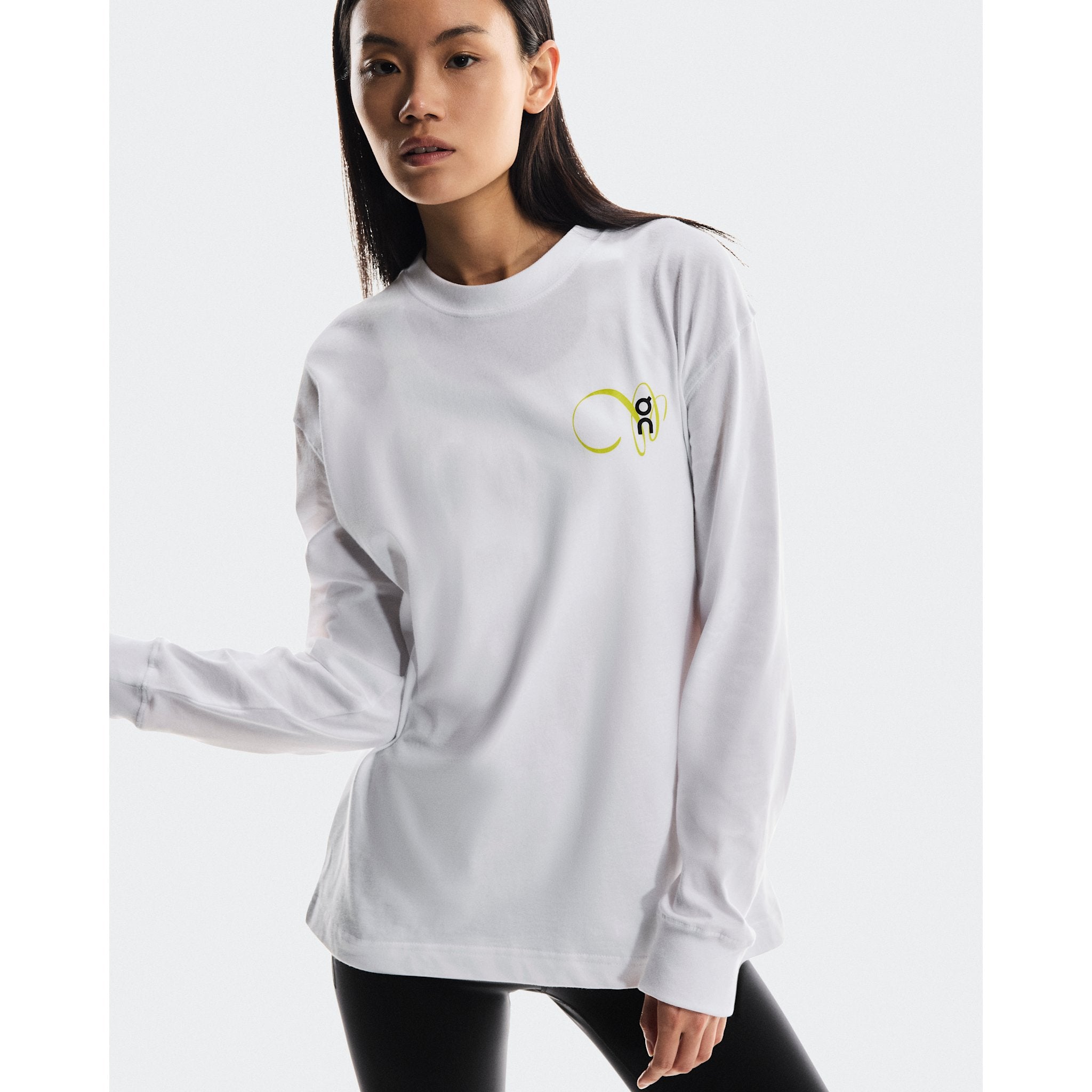 On Club Long-T Graphic White