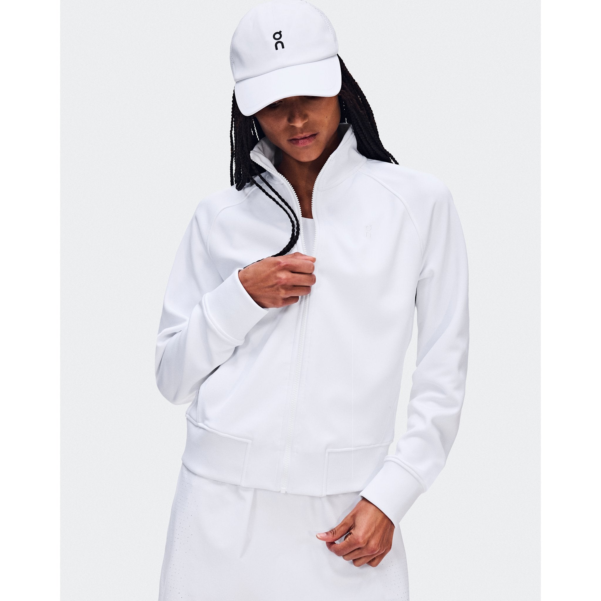 On Courtside Full Zip LDN White