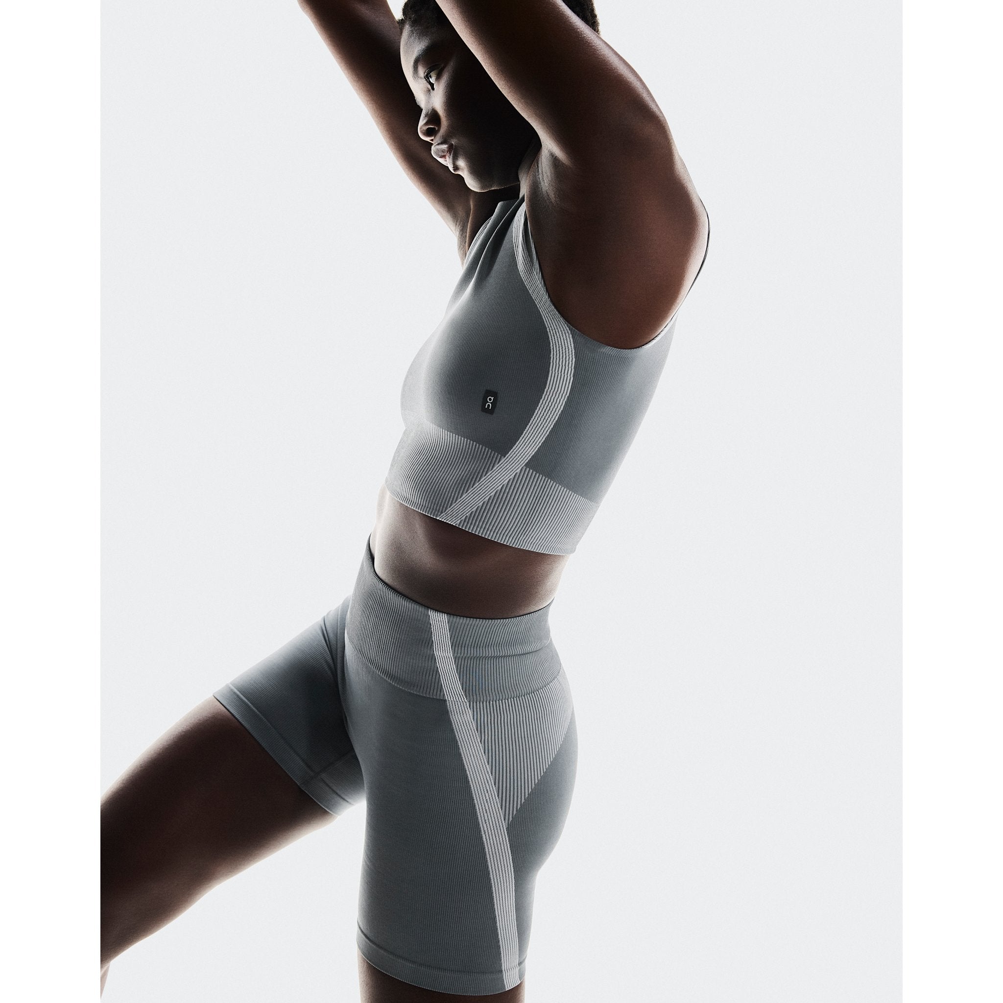 On Studio Knit Crop Rock | Glacier
