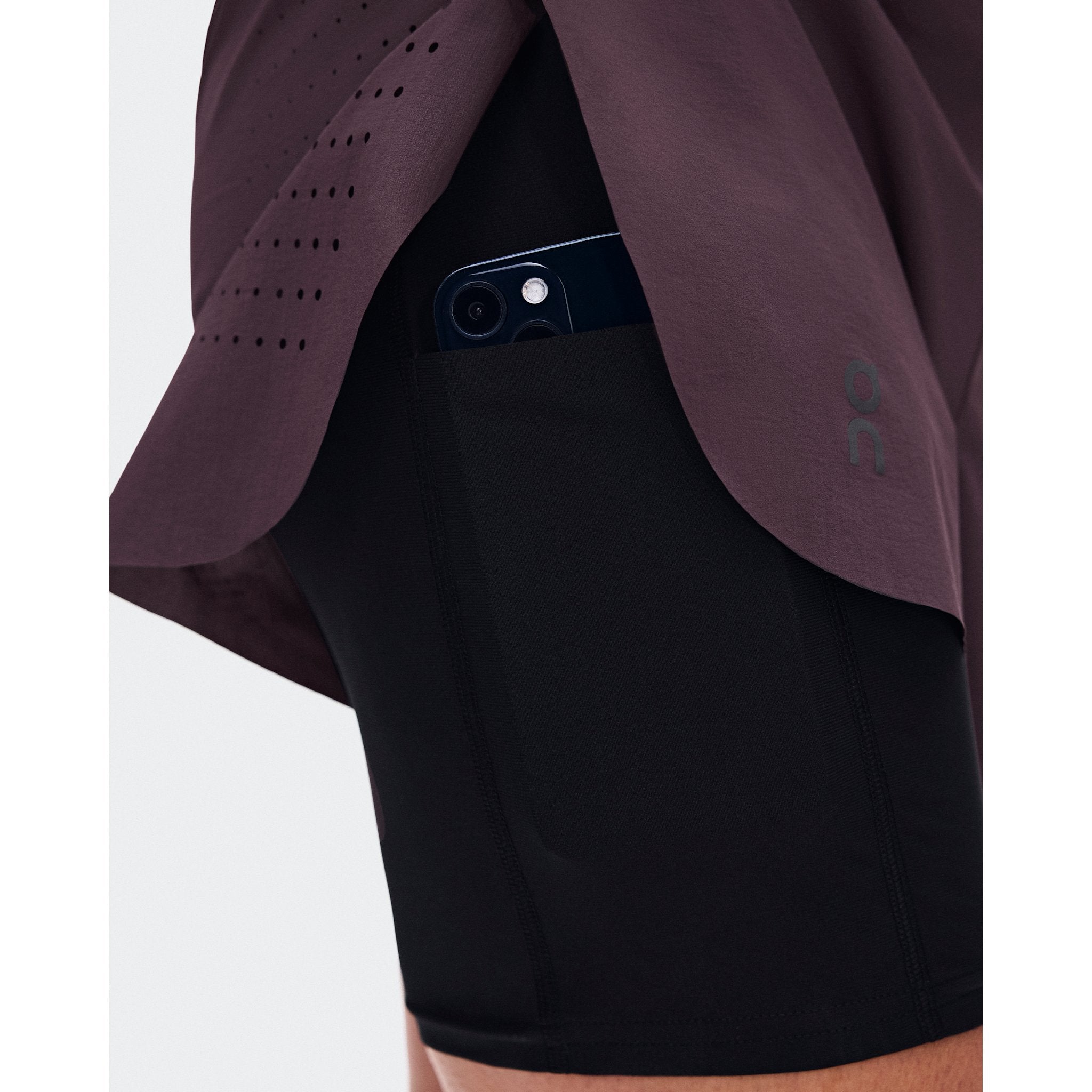 On Zero 2-in-1 Shorts Urchin | Black