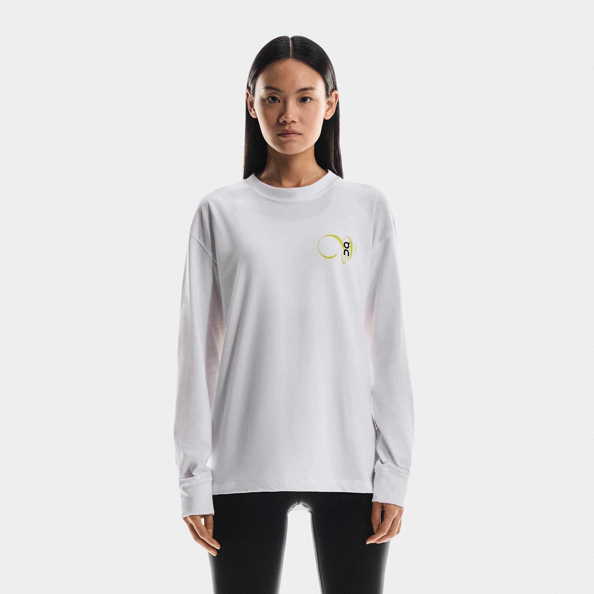 On Club Long-T Graphic White