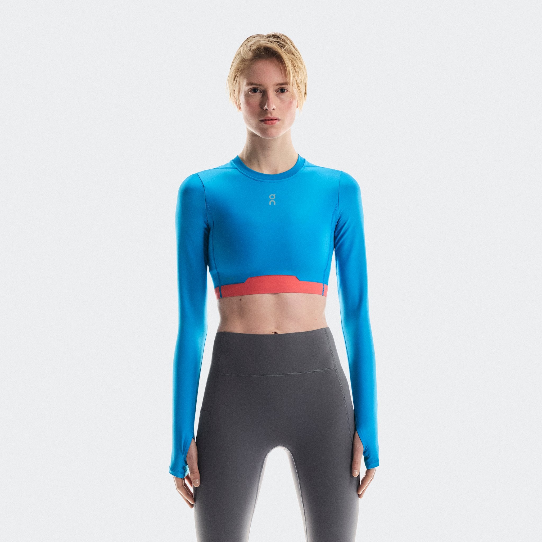 On Train Long Sleeve Crop Malibu