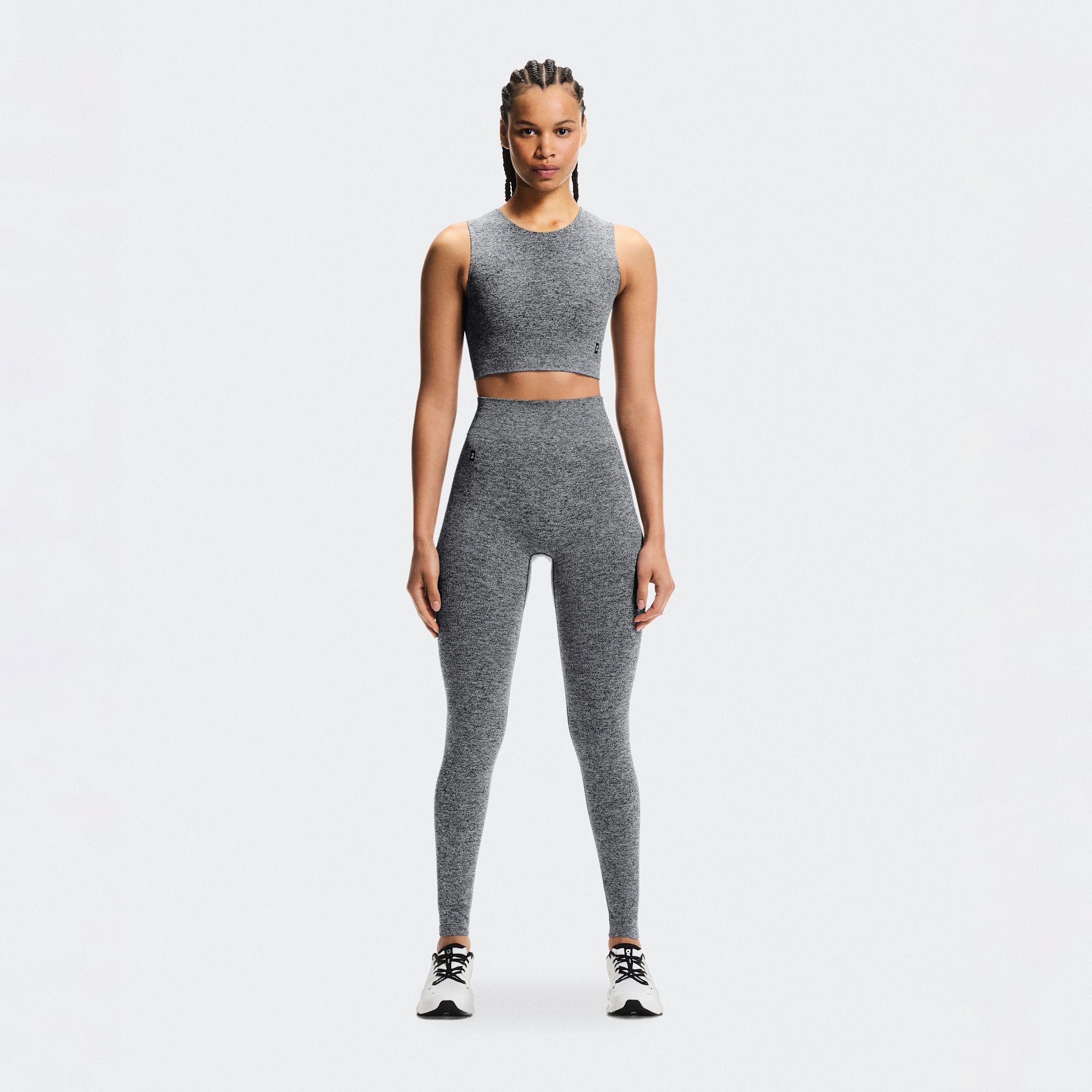 On Studio Knit Leggings Graphite Heather