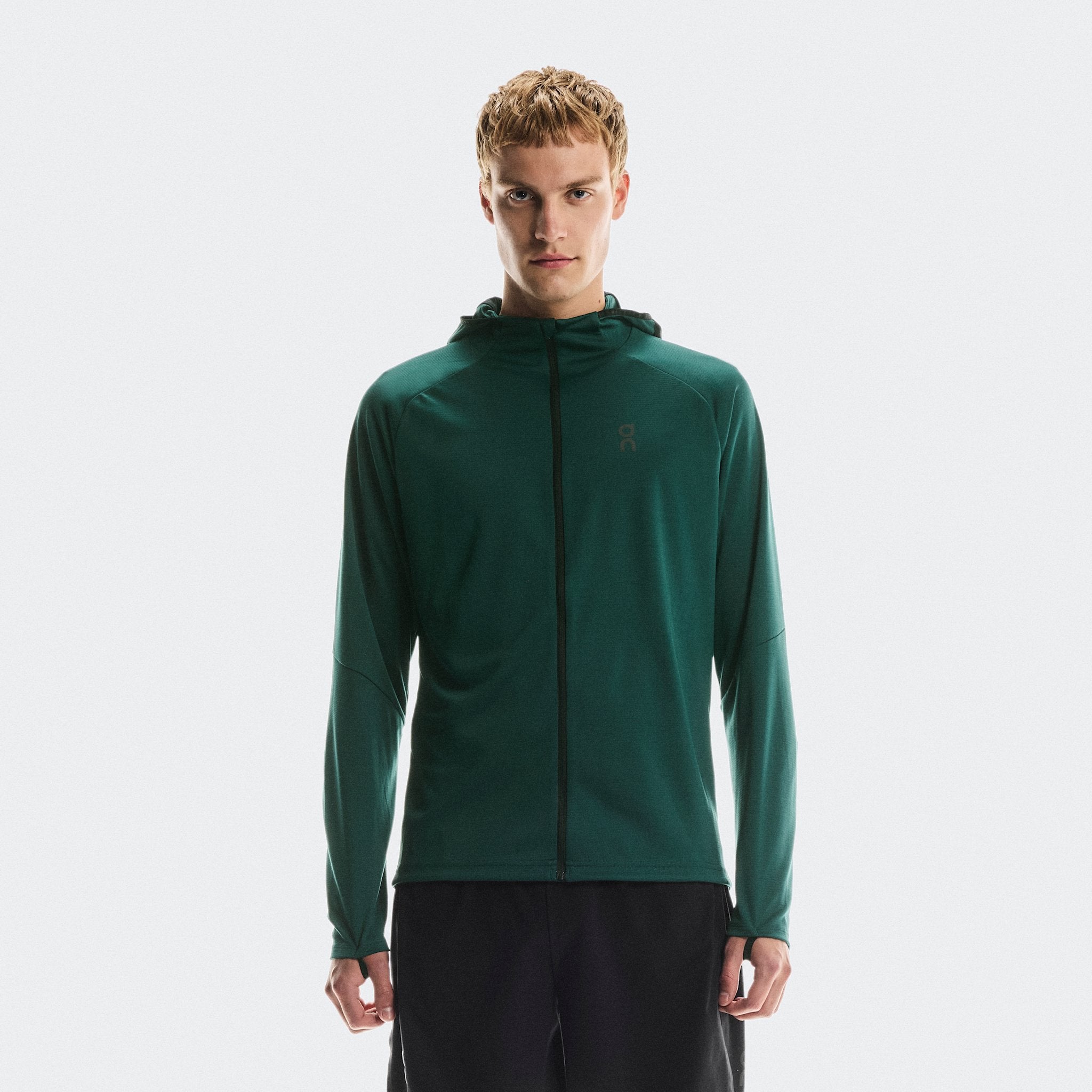 On Climate Zip Hoodie Spirulina