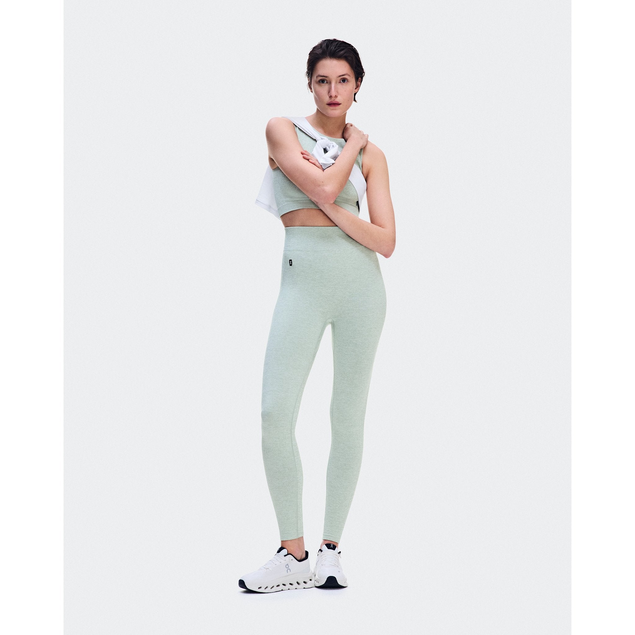 On Studio Knit Leggings Mineral Heather