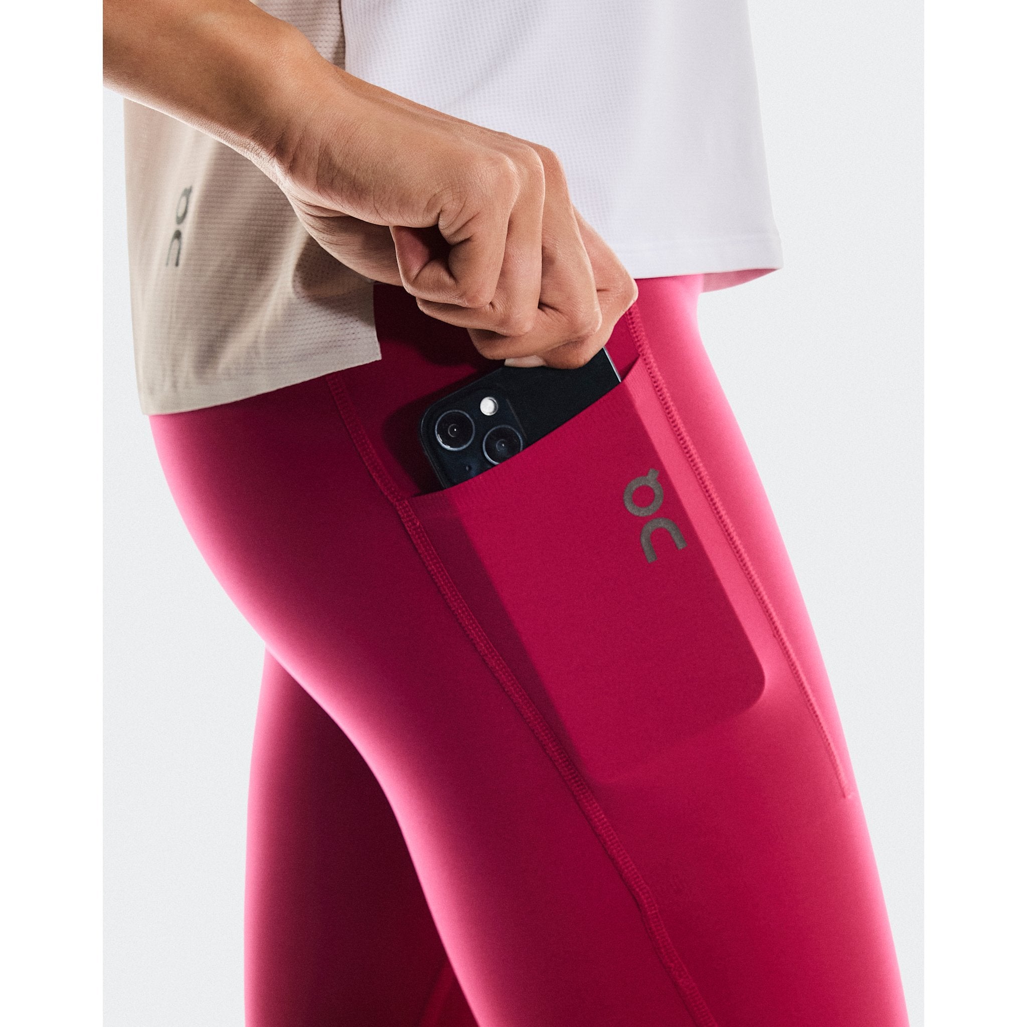 On Performance Tights 7/8 Grenadine