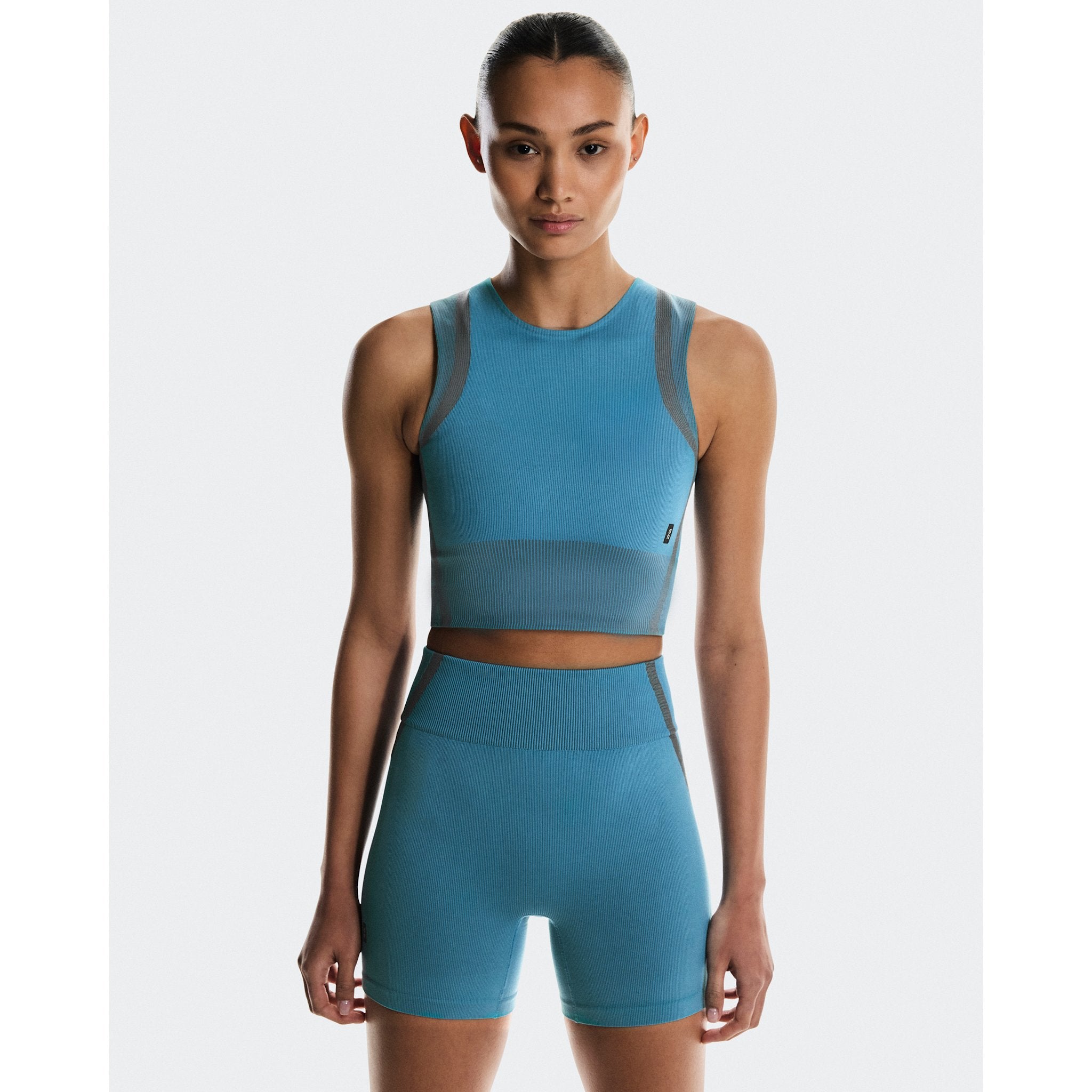 On Studio Knit Crop Niagara | Rock