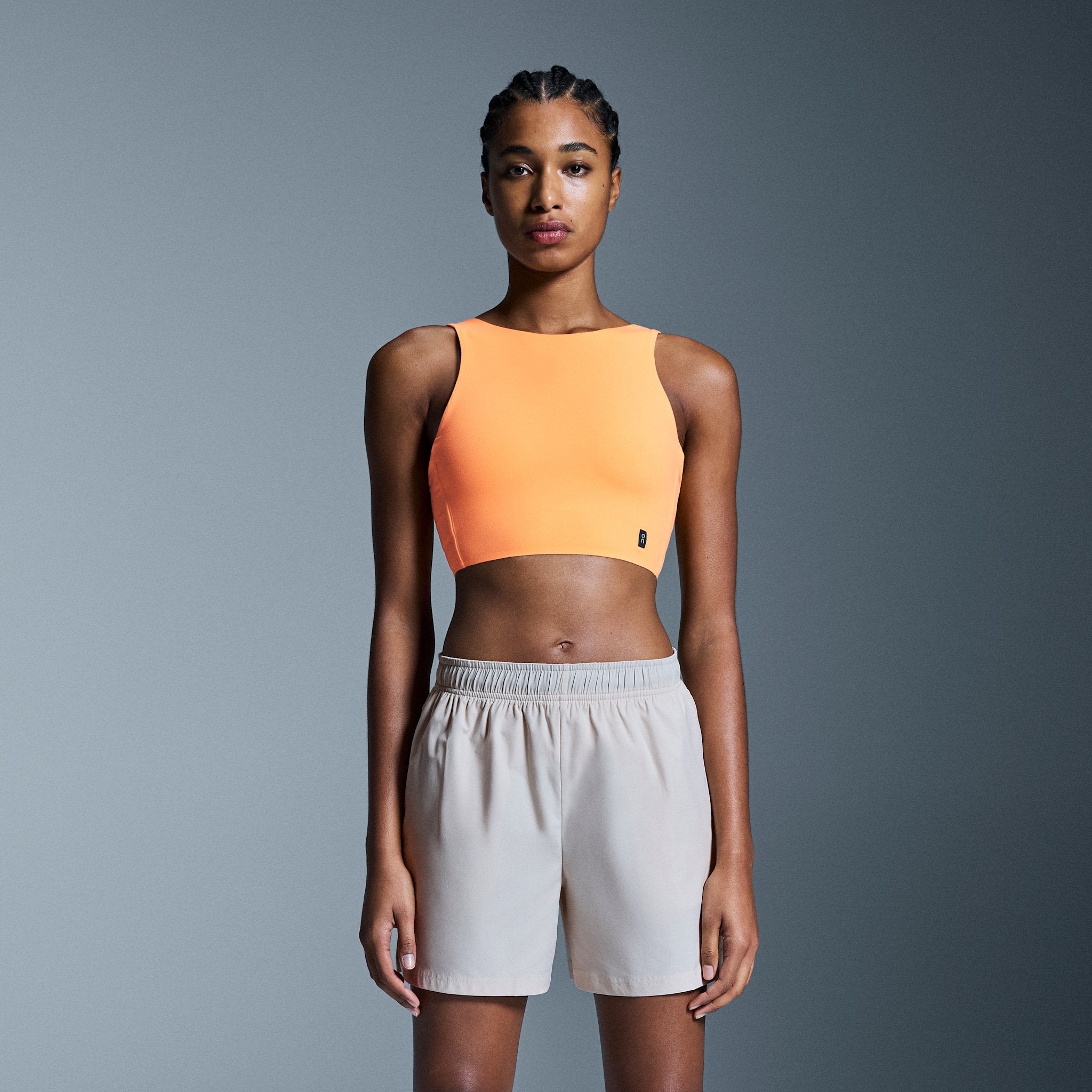 On Core 2-in-1 Crop Tangerine