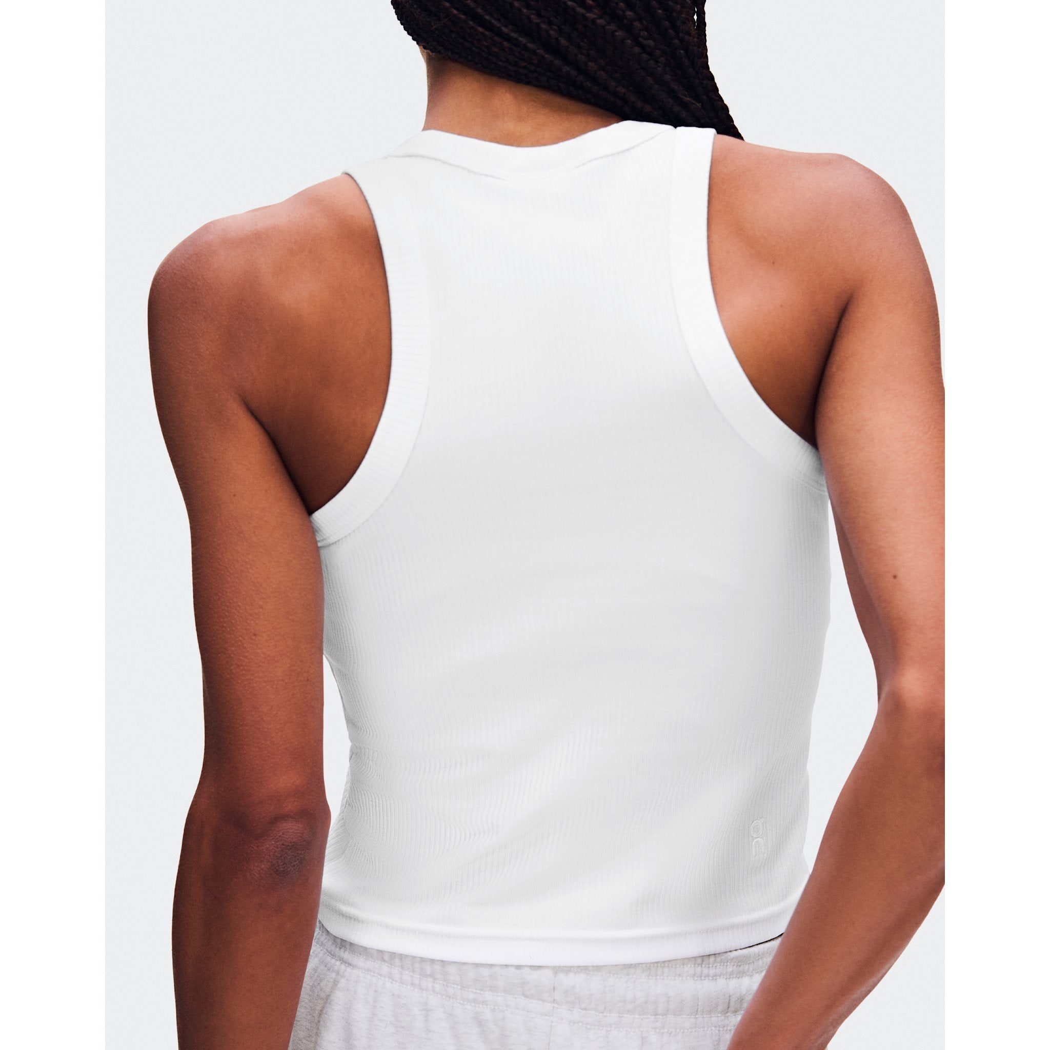 On All-Day Ribbed Tank White