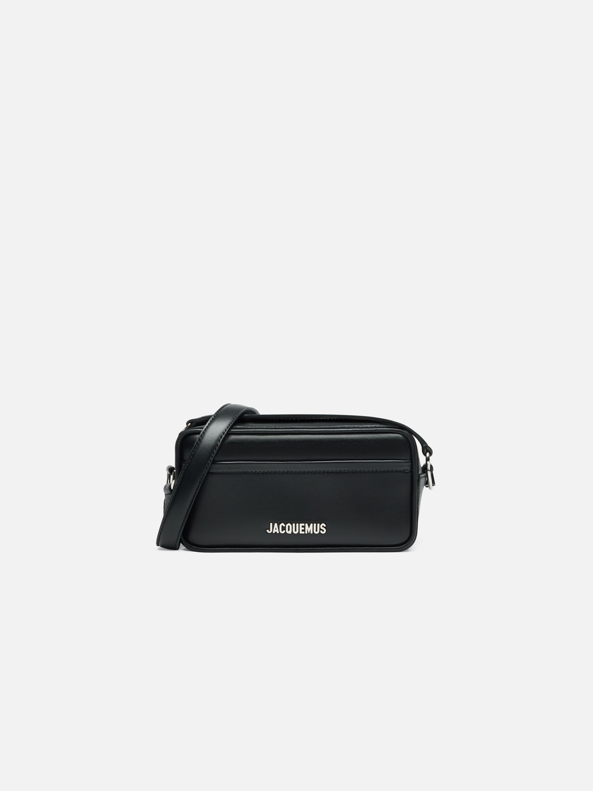 Jacquemus The Baneto Leather Camera Bag Black