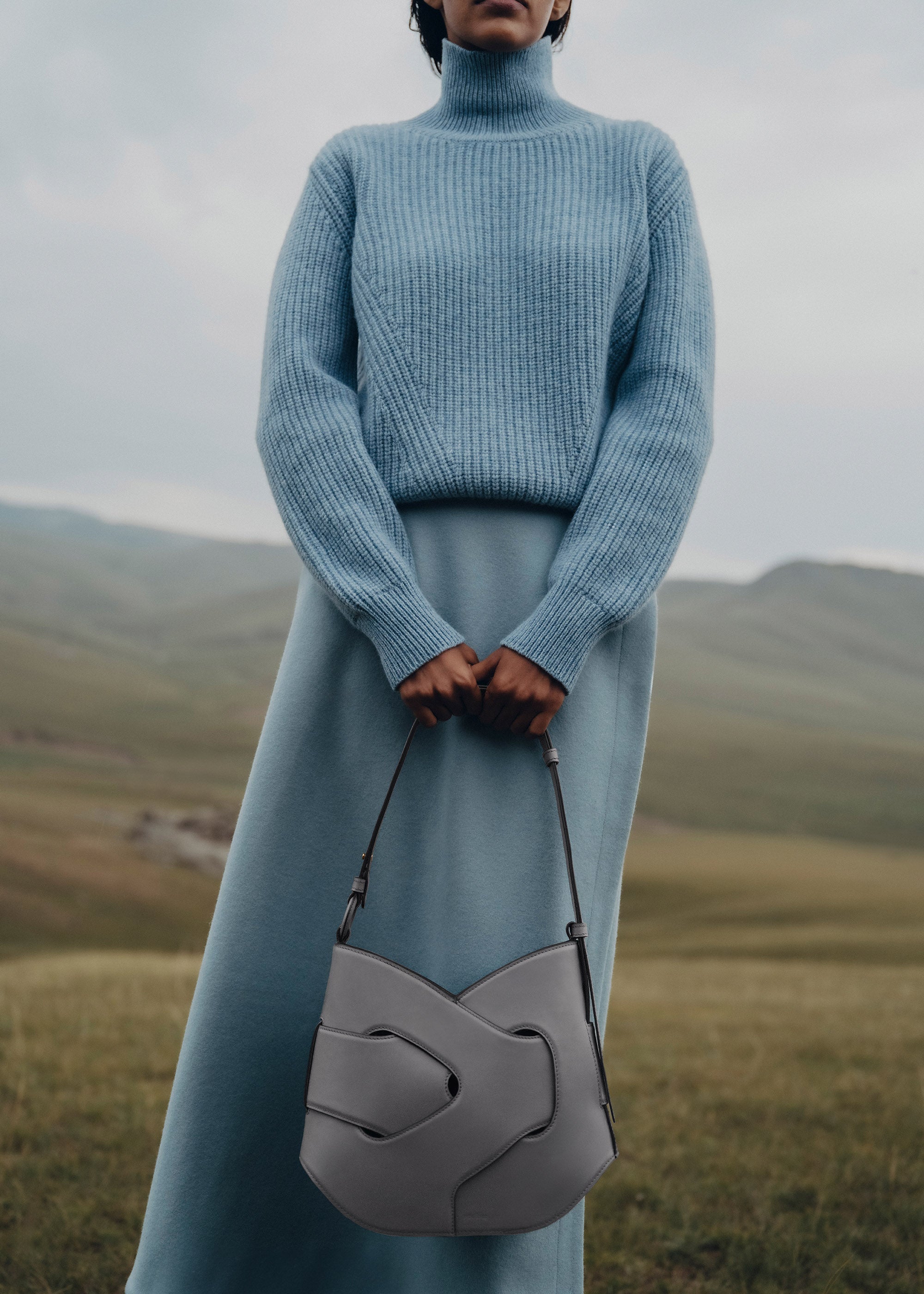 Polene Nodde Hobo Smooth Stone