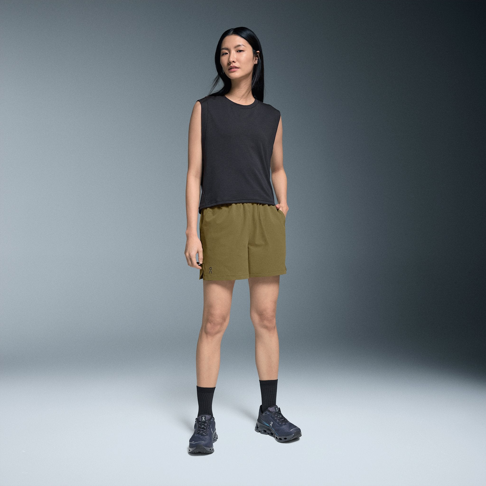 On Focus Shorts Black