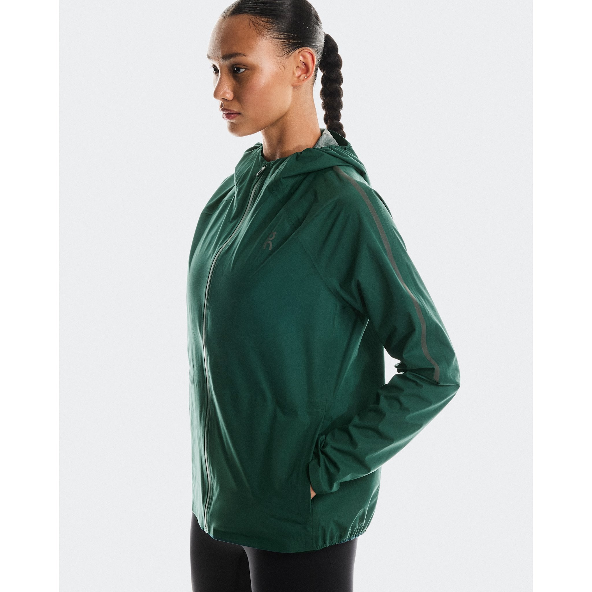 On Performance Jacket Waterproof Spirulina
