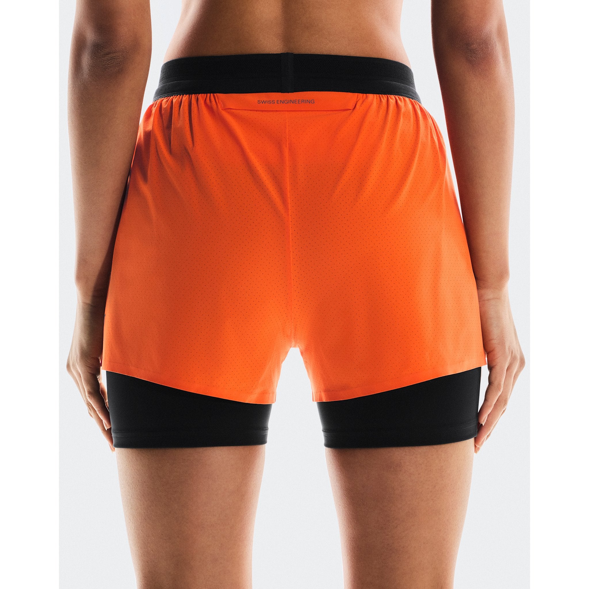On 3" Performance 2/1 Shorts Flame | Black