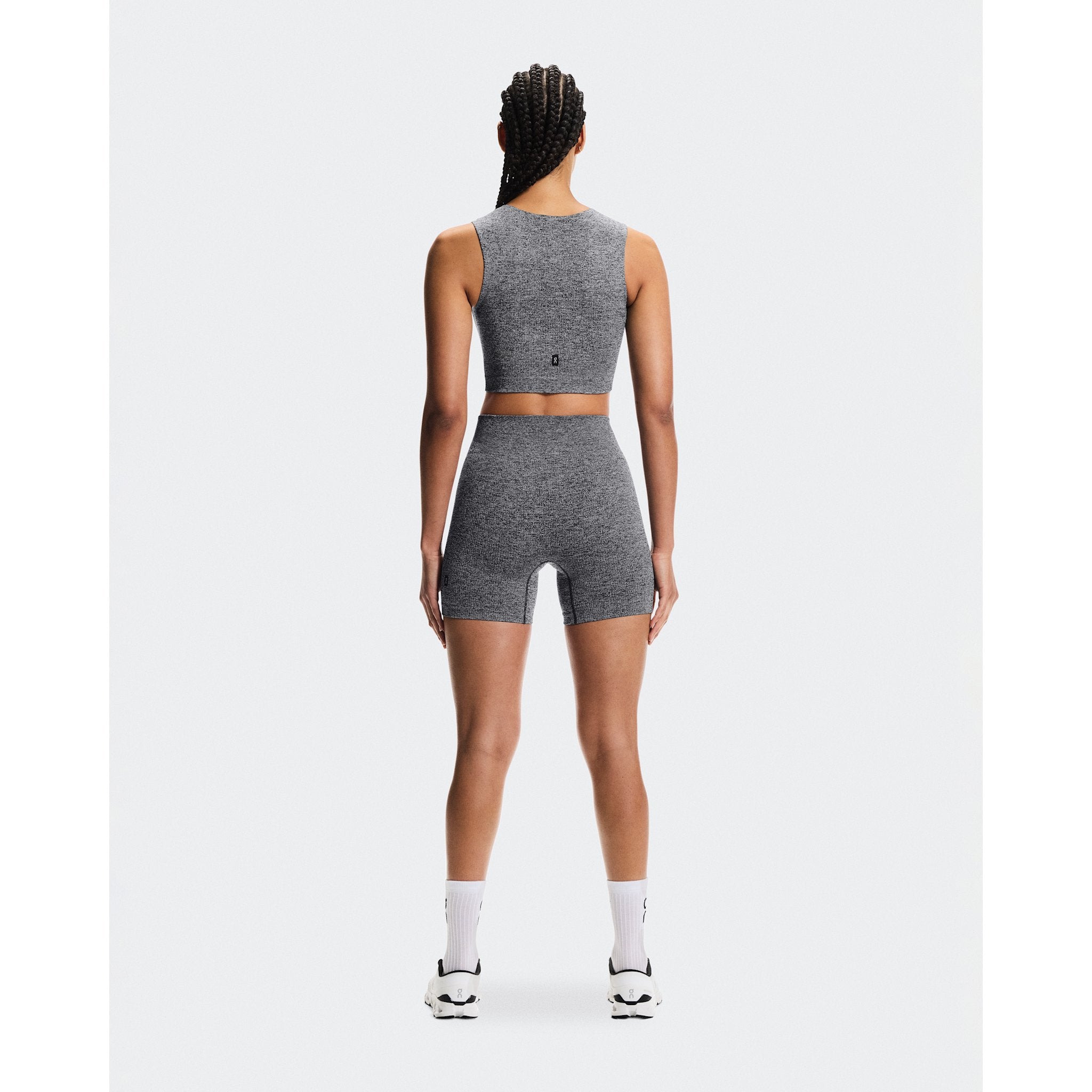 On Studio Knit Crop Graphite Heather