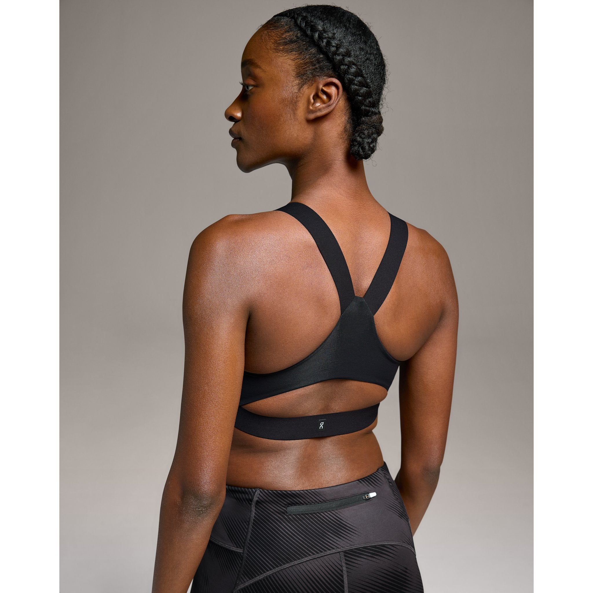 On Performance Graphic Bra Black