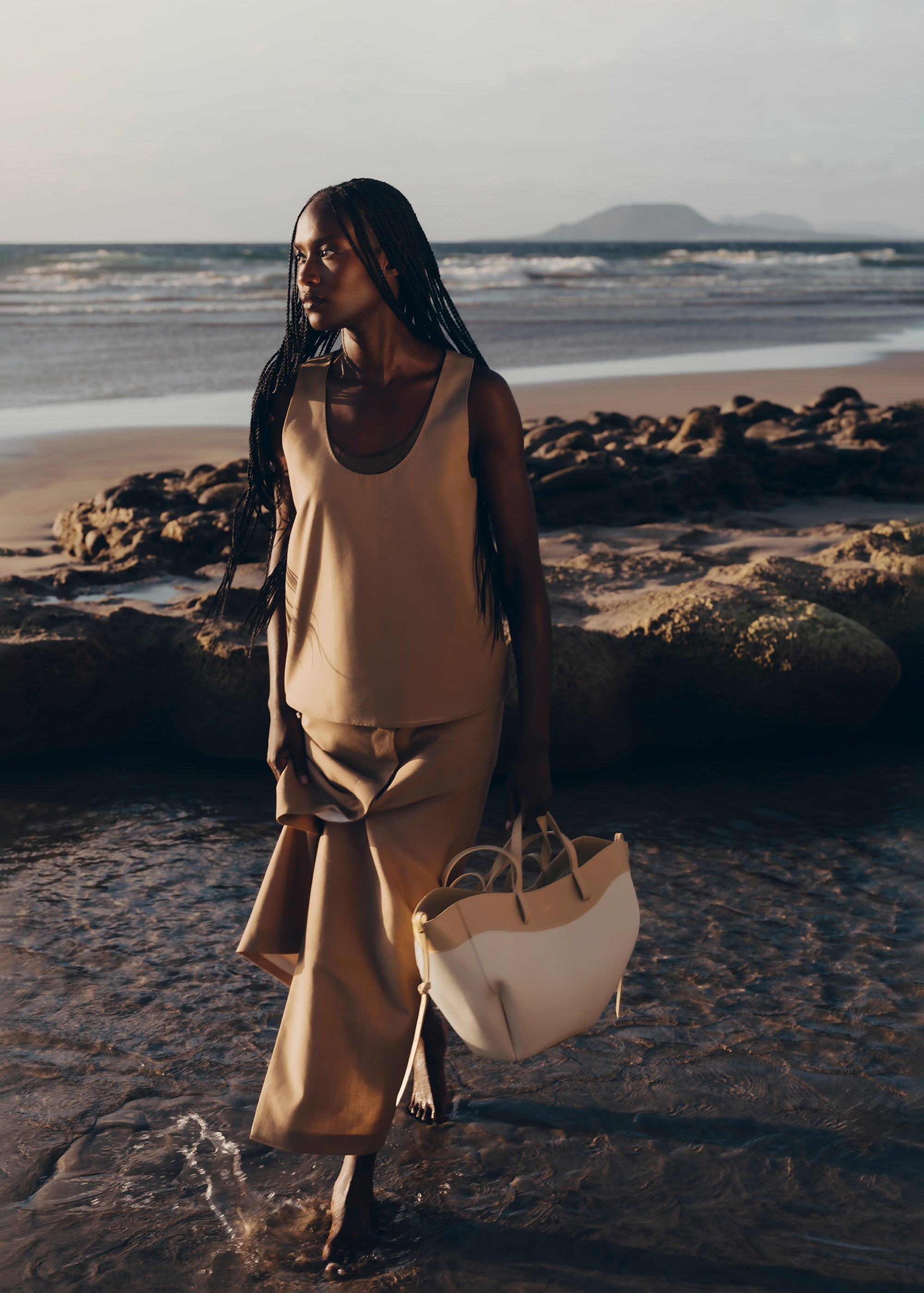 Polene Cyme Beige Canvas