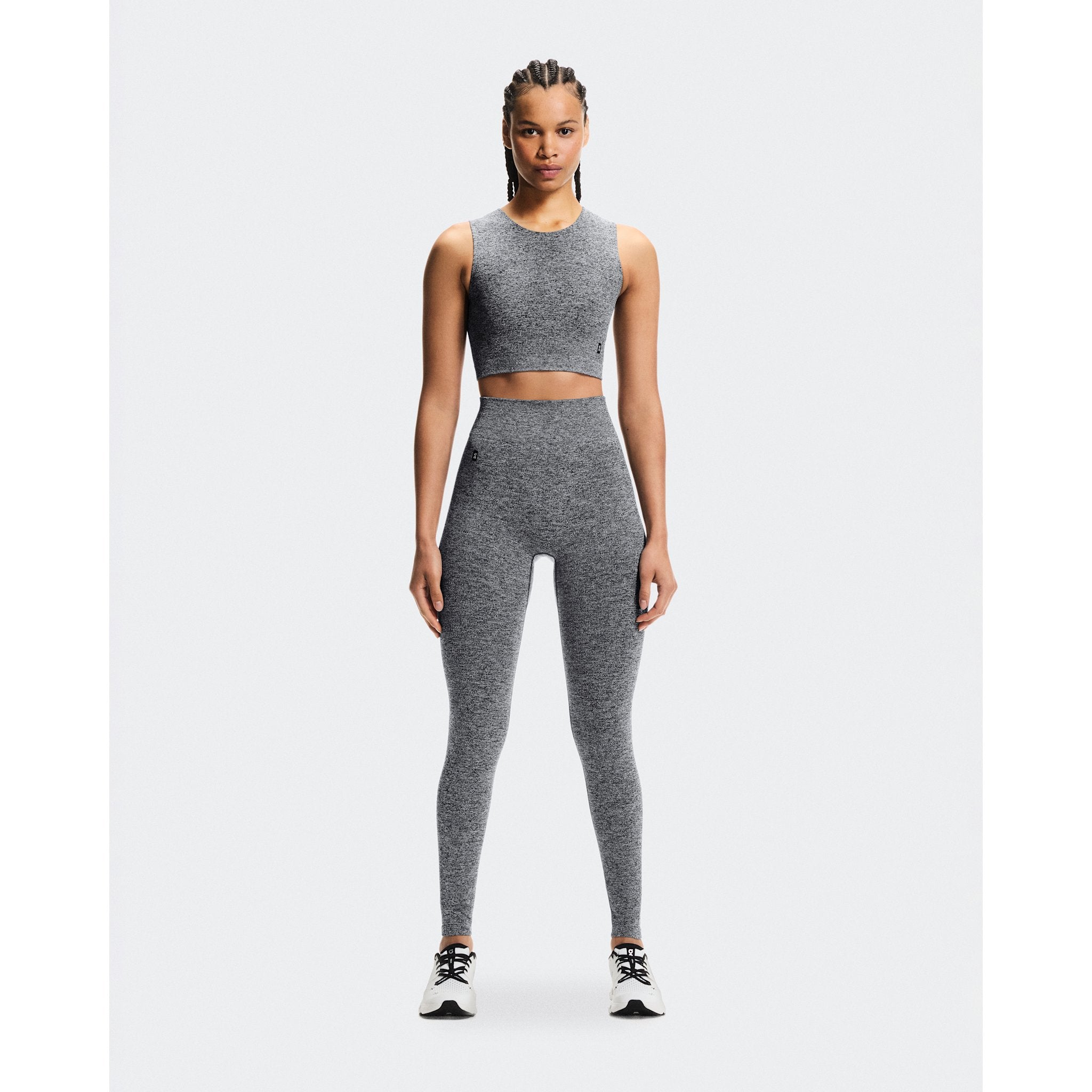 On Studio Knit Leggings Graphite Heather