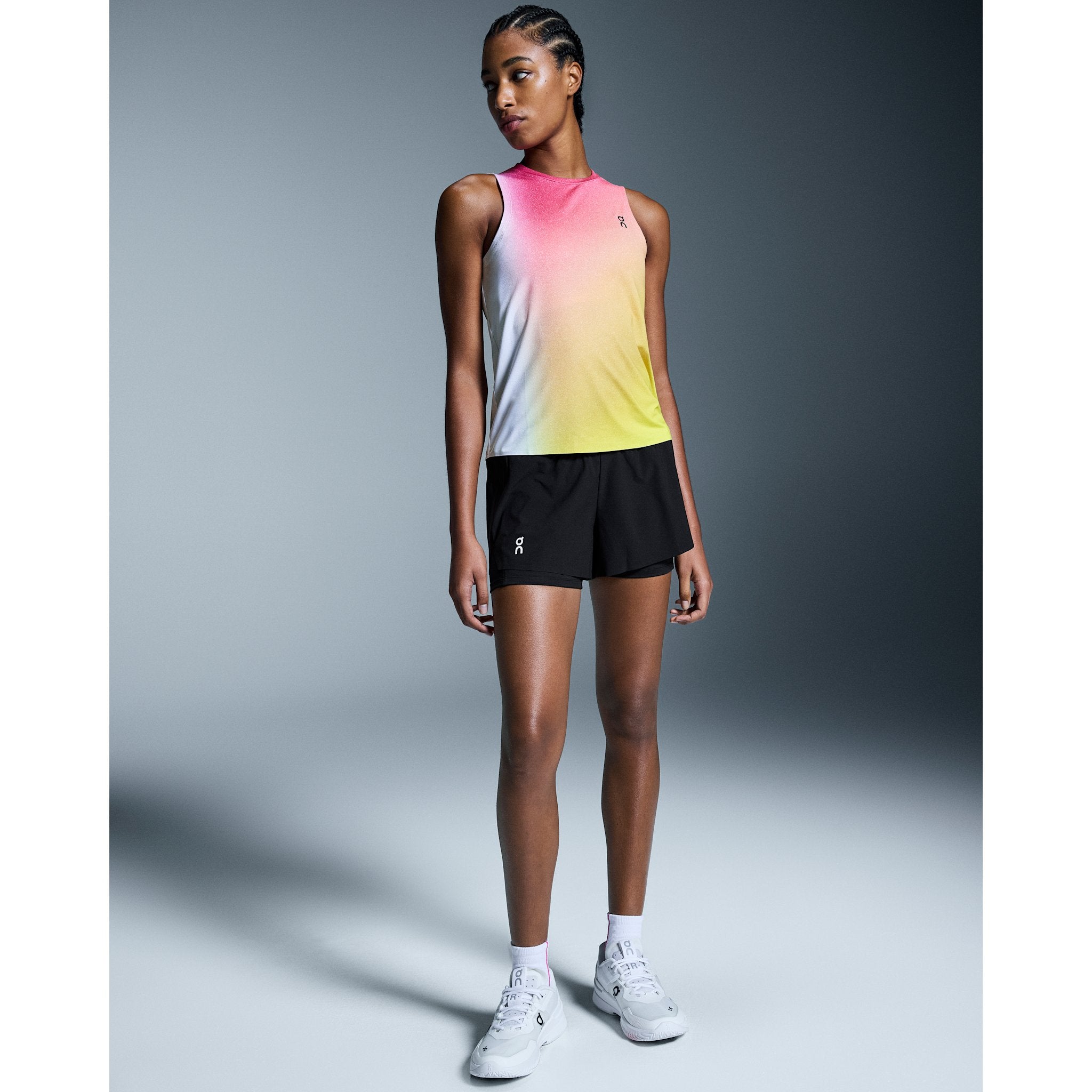 On Court Tank White | Lime