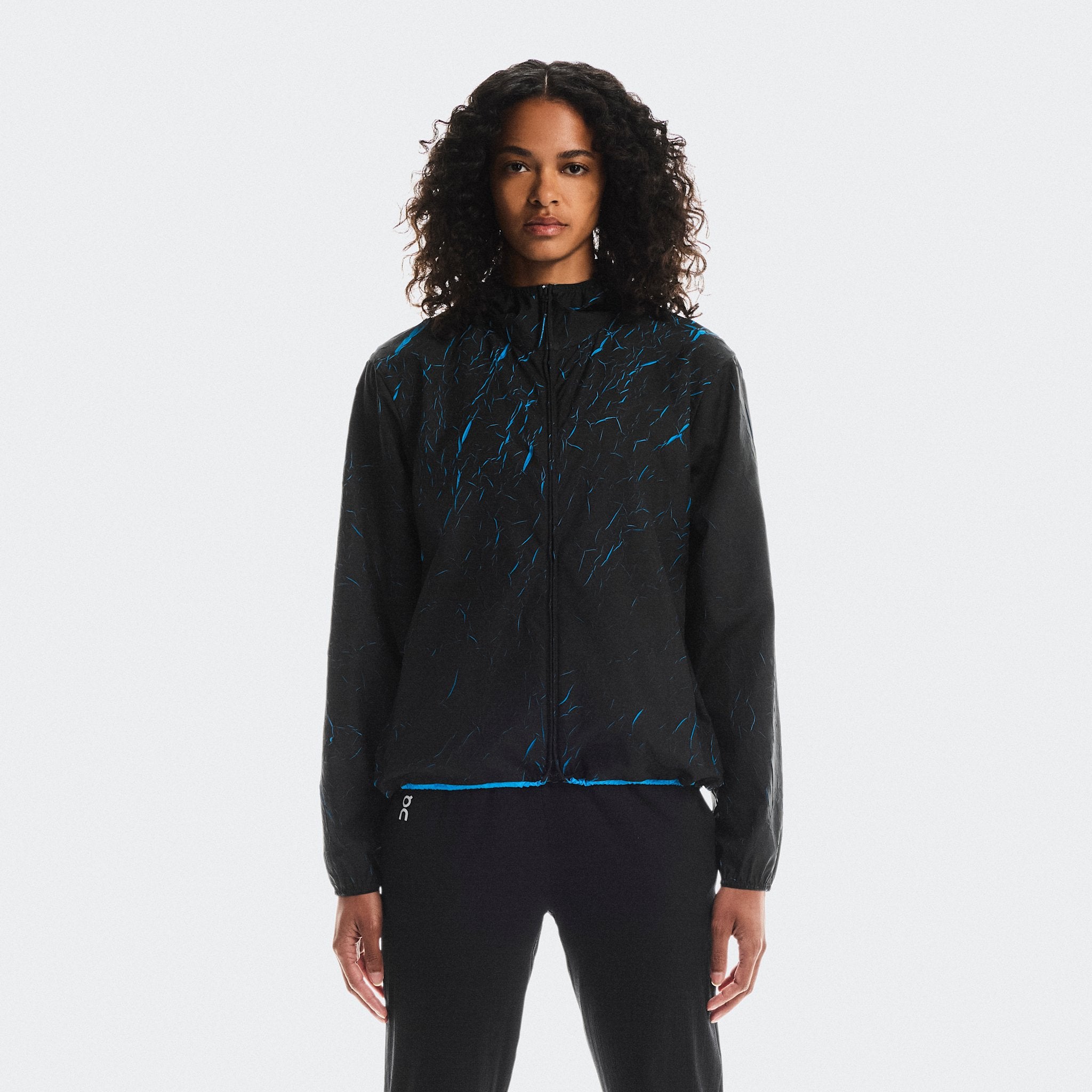 On Pace Run Jacket Malibu | Black
