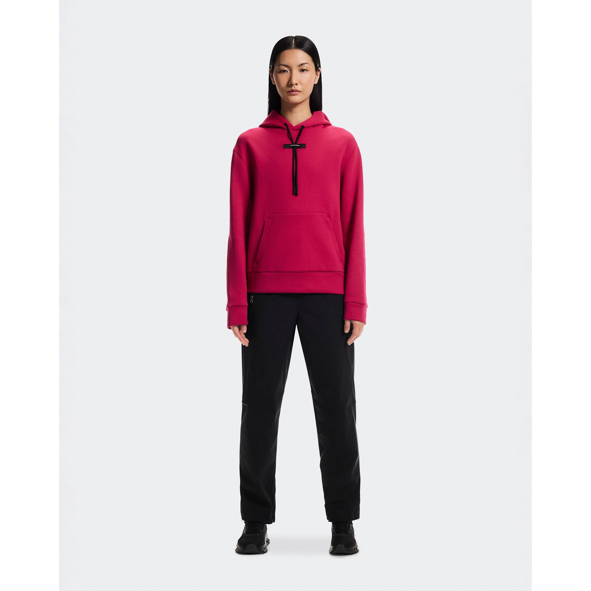 On Focus Tech Hoodie Grenadine