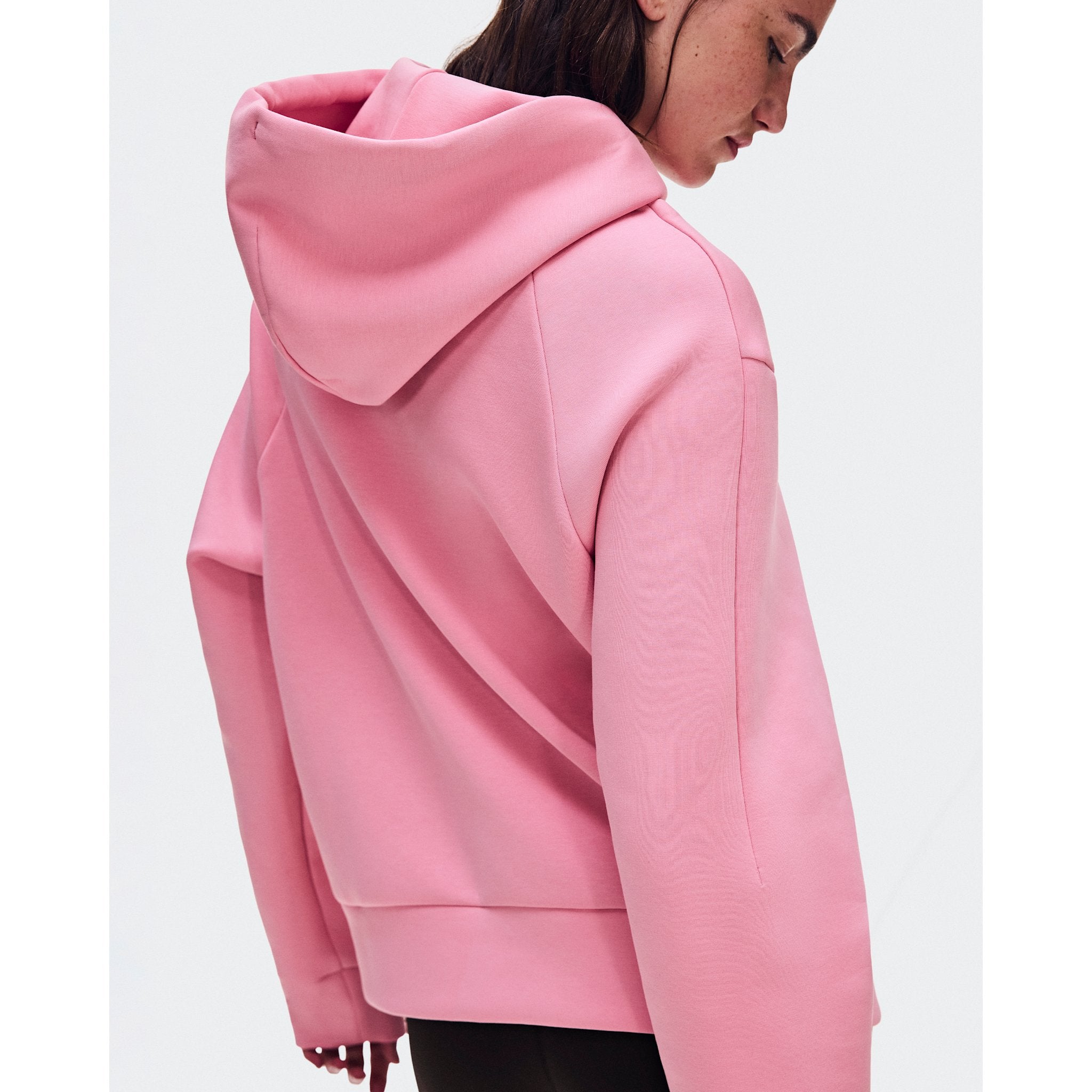 On Focus Tech Zip Hoodie Magnolia
